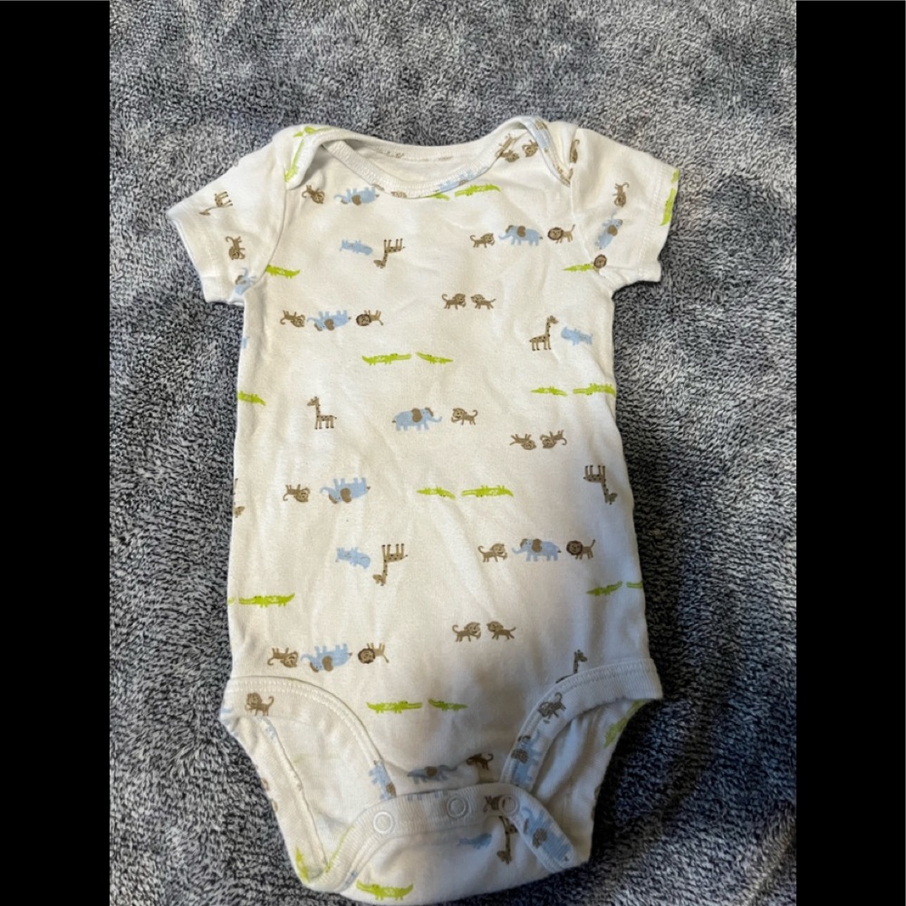 Carters 12 month safari animal onesie
